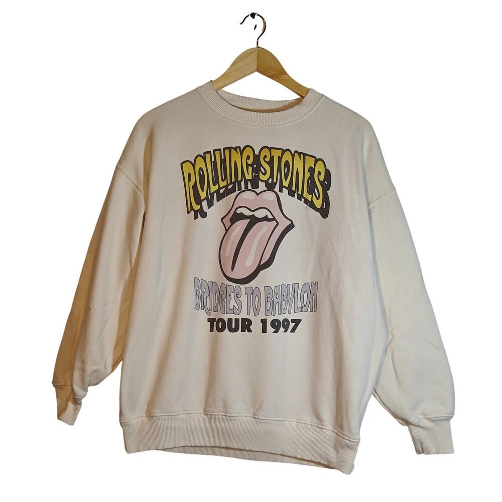 American Eagle Rolling Stones Bridges to Babylon 1997 Graphic Sweatshirt XS